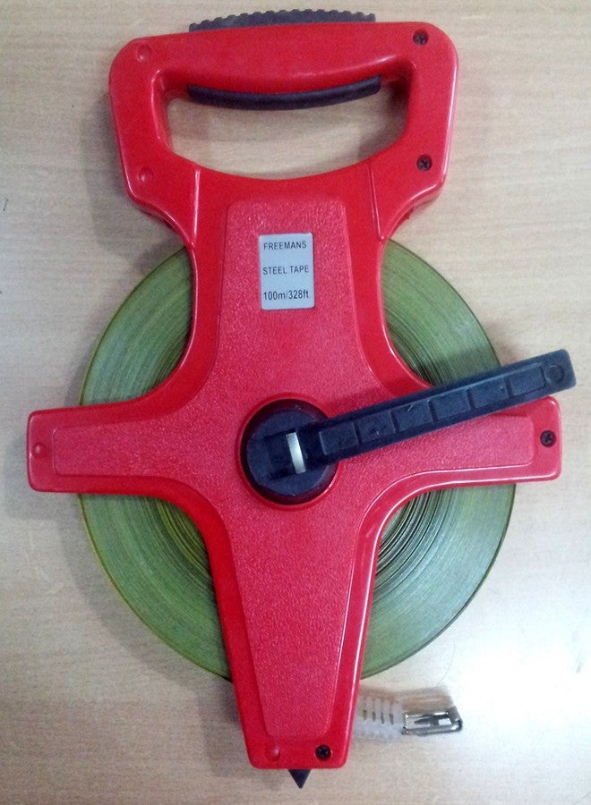 Freemans - Steel - Measuring Tape - 100 Meters X 13 Mm - Open Reel - Image 1